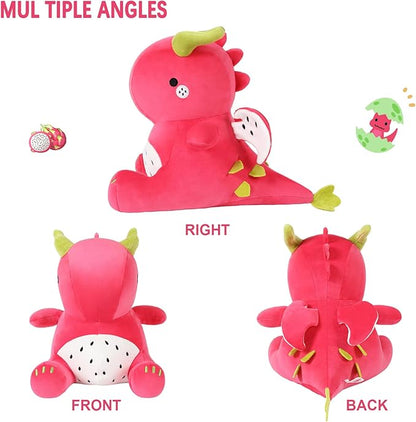 Ditucu Cute Dragon Fruit Dinosaur Stuffed Animals Plush Toys Dolls 16 inch