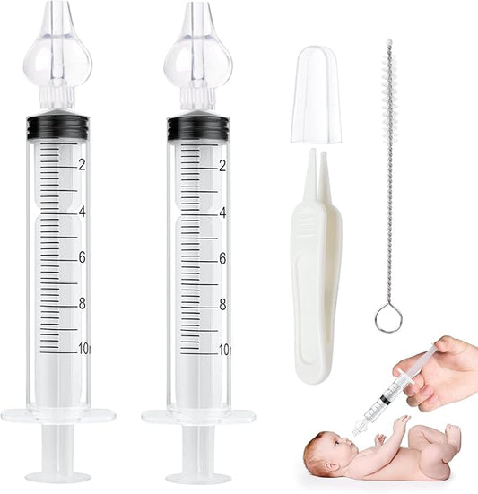 Baby Nasal Irrigator, 2PCS Nasal Syringe for Baby
