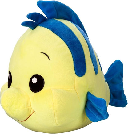 Disney Store Official Princess Friends Plush Doll (Flounder from The Little Mermaid) Small, Stuffed Animals with Embroidered Features