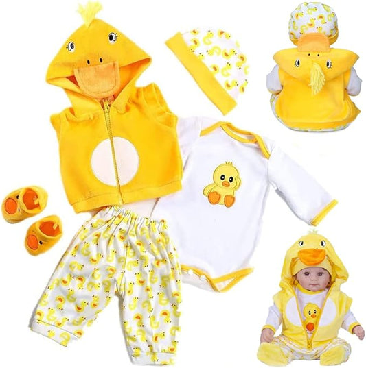 MAIHAO Reborn Baby Doll Clothes for 17-22 Inch Newborn Baby 17-22 inch 5pcs Set 17-22 Inch
