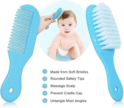 Baby Healthcare and Grooming Kit, Electric Safety Nail Trimmer Baby Nursery Set Newborn Nursery Health Care Set with Hair Brush Comb for Infant Toddlers Boys Girls Kids
