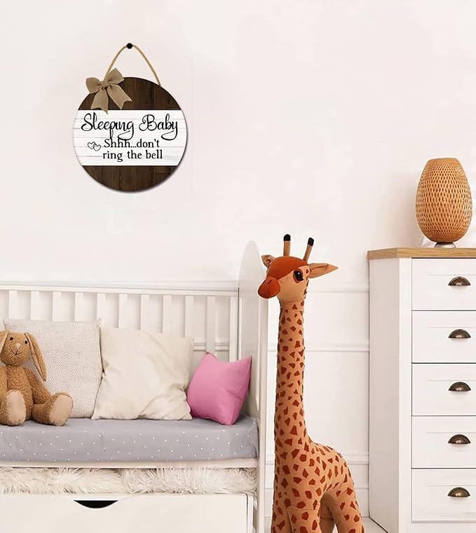 Shhh... Baby Sleeping Sign for Front door Baby Room Door