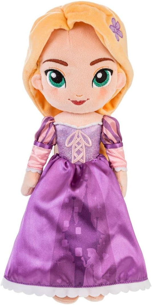 Disney Store Official Princess Plush Doll (Rapunzel from Tangled) Medium 14 Inches, Princess Dolls with Embroidered Features