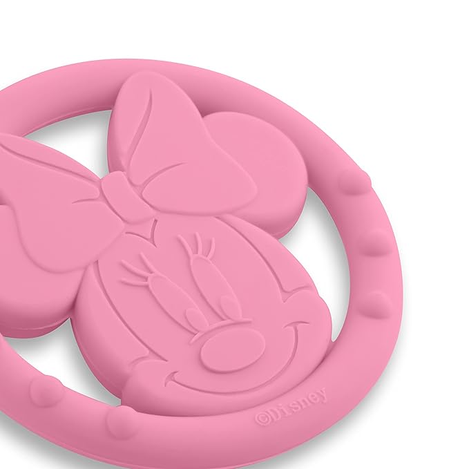 Cudlie Disney Silicone Teether Toy Set for Infants, Food Grade and BPA Free Teethers for Babies 6-12 Months 2-Pack Teether