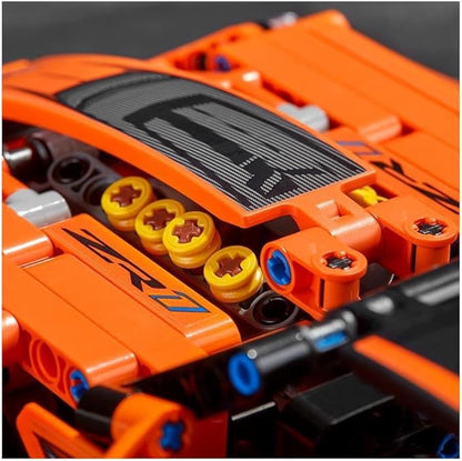 Technic Chevrolet Corvette Zr1 Replica, 2 in 1 Collectible Car Model