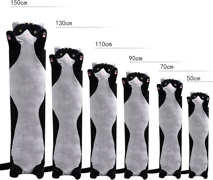 shangman Lovely Plush Cat Doll Cute Cartoon Soft Stuffed Kitten 90cm/35.4in)