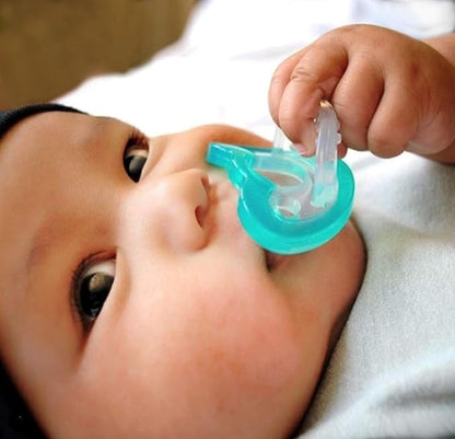 RaZbaby JollyPop Baby Pacifier for Newborns 0-3m - Soft BPA Free Medical Grade Silicone Made in The USA with a Durable one Piece Construction 4
