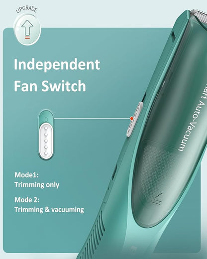 ENSSU Baby Hair Clipper,Vaccum Hair Clippers for Kids/Toddlers,Cordless Baby Hair Cutting Kit with Two Modes,Baby Hair Trimmer Haircut Machine in Large Hairs Storage Space,Rechargeable,Waterproof