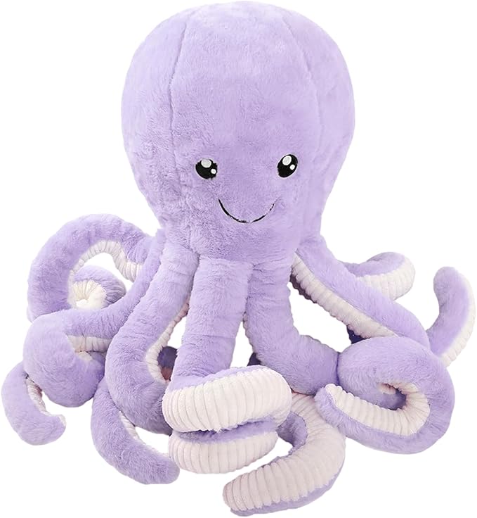 DENTRUN Octopus Stuffed Animals, Giant Octopus Plush Doll Play Toys for Kids Girls Boys Adults Birthday Xmas Halloween Present Stuffed Sea Animals Plushie 7/16/24/32 Inches, 5 Colors
