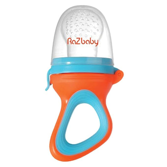 RaZbaby Baby Fruit Feeder/Food Feeder Pacifier, Infant Teething Toy Teether 6M+