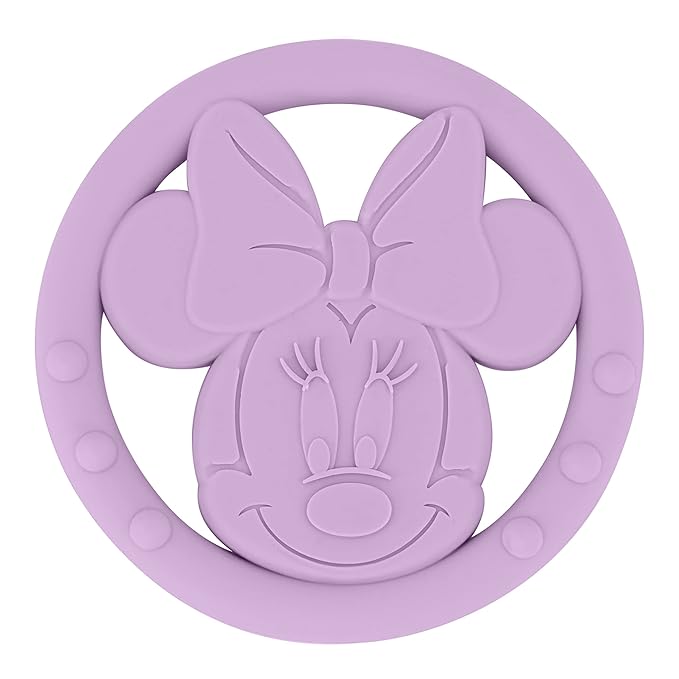 Cudlie Disney Silicone Teether Toy Set for Infants, Food Grade and BPA Free Teethers for Babies 6-12 Months 2-Pack Teether