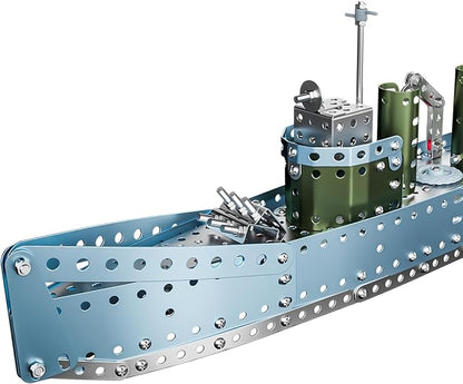 Lucky Doug Stem Building Projects Model Cruiser Ocean Ship Set, 504 Pieces Stem Project Building Toys for Kids Ages 8-12, Assembly Science Kit Toys Gifts for Boys Kids Girls 8 9 10 11 12-16 Years Old