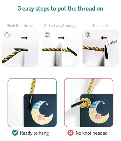 Funplus Baby Sleeping Sign for Front Door - Do Not Knock or Ring 10?│x5??PVC