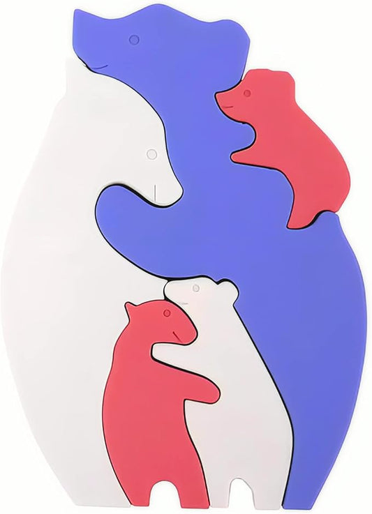 Infant Toddler Puzzles for Kids Bear Puzzle | Montessori Toys Gifts for Boys Girls