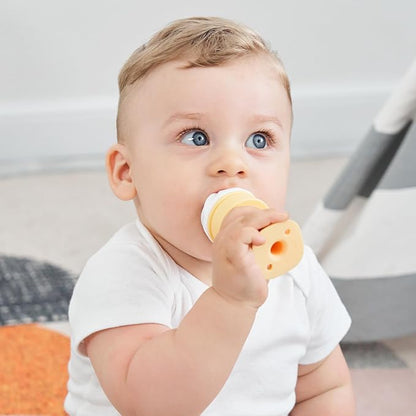 Smily Mia Freezer Teether for Babies 12-18Months,Freezable Ice Cream Toy for 6-12Months Babies 3-6Months for