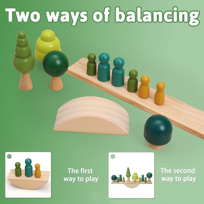 Promise Babe Wooden Tree Toys Balance Toys Wooden Peg Dolls
