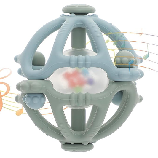 Stereo Rattle Teether, Sensory Teething Toys for Baby