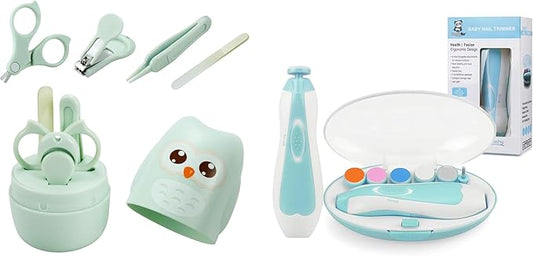 PandaEar Baby Nail Manicure Pedicure Grooming Care Kit & Baby Nail Trimmer