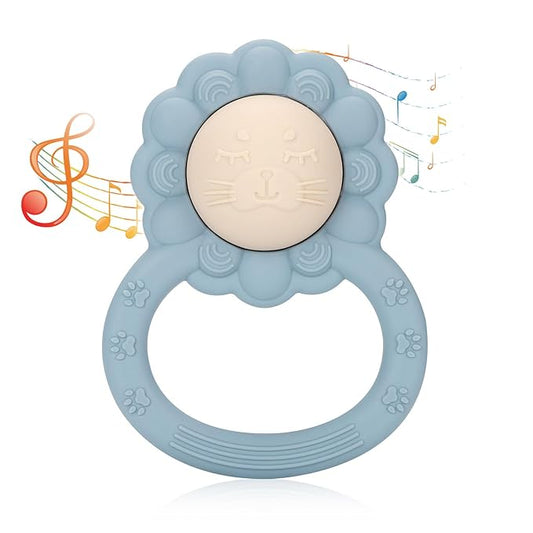 Socub Silicone Baby Teether Toy for Babies 3-6, 12 18 Months