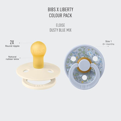 BIBS Liberty Pacifier | 2 Colour Natural Rubber Latex Soothers