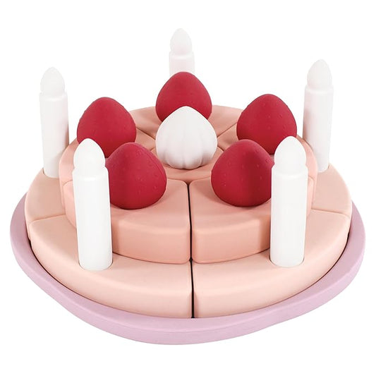 Hudson Baby Silicone Toy Cake, Strawberry