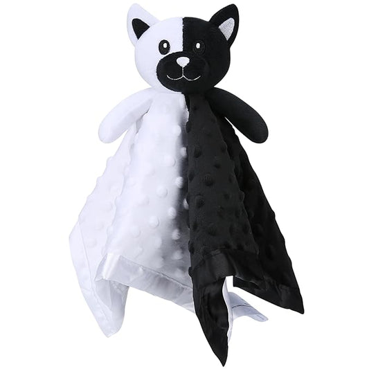 Pro Goleem Cat Loveys for Babies, Soft Security Blanket High Contrast Baby Toys for Newborn Stuffed Animals Baby Gifts for Boys and Girls 16 Inch