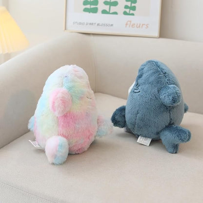 Shark Cat Plush Toy, Cute Fried Shrimp Shark Stuffed Animals Doll (8inch, Blue