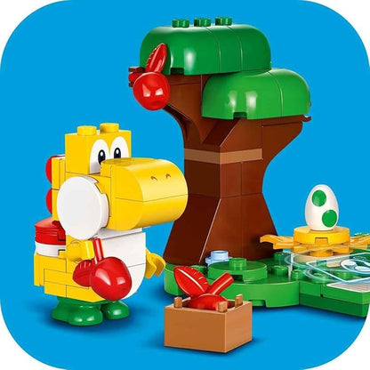 LEGO Super Mario Yoshi's Wild Forest Expansion Set, Toy with 2 Yoshi Figures Made of Stones for Boys and Girls 6 Years 71428