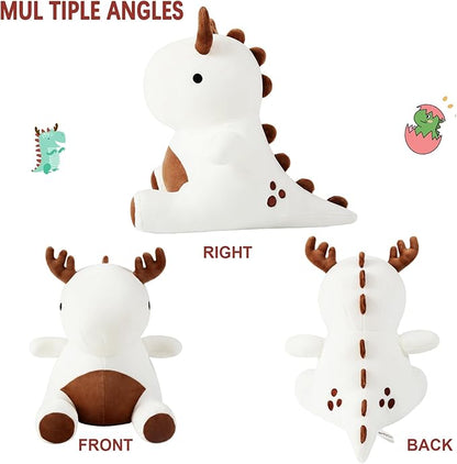 Ditucu Cute Dinosaur Stuffed Animals Toys Wear Antler Plush Dolls 12 inch