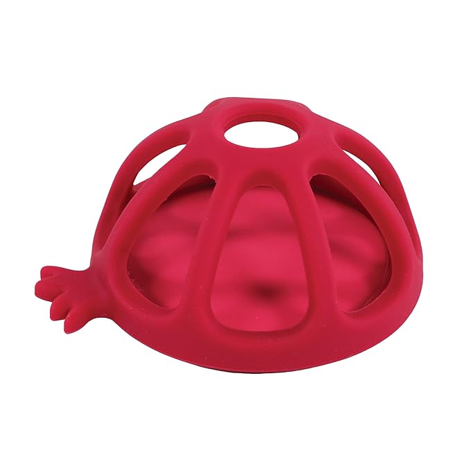 Hudson Baby Silicone Teether, Pomegranate