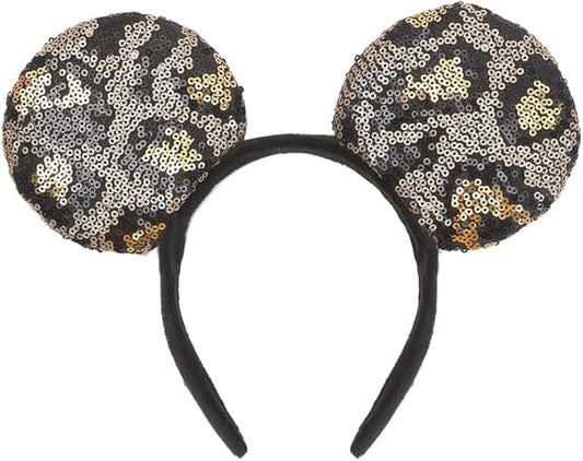 JIAHANG Leopard Mouse Ears Headband, Park Festival Party Decoration Costume