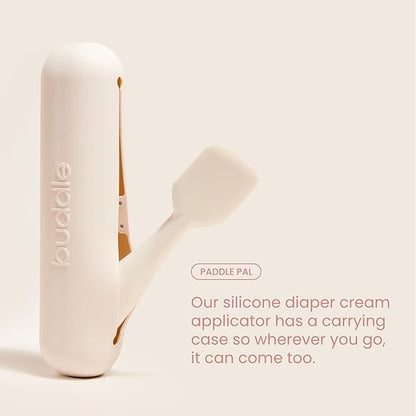 Paddle Pal Baby Diaper Cream Spatula Silicone Applicator with Carrying Case, Smooth & Mess-Free Application, 1 Count