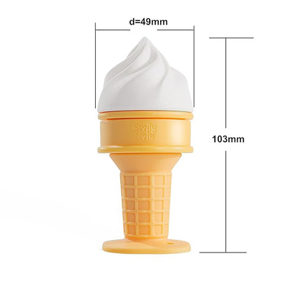 Smily Mia Freezer Teether for Babies 12-18Months,Freezable Ice Cream Toy for 6-12Months Babies 3-6Months for