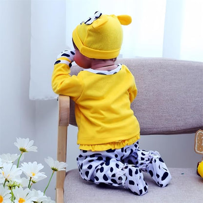 Reborn Baby Dolls Clothes for 17-22 Inch Newborn Baby Doll 17-22 Inch 5pcs Yellow