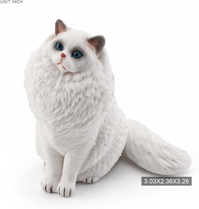 Ragdoll Cat Figurine Big Cat Animal Action Figure Cat Toy