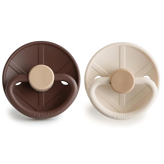 FRIGG Little Viking SilkySoft Silicone Baby Pacifier 2-Pack | Made in Denmark 6-18 Months)
