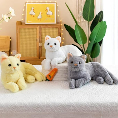 Gadpiparty Halloween Decorations Home Decor Home Decor Home Decor Plush Cat Doll, Realistic Soft Plush Cat for Boys and Girls 12 Inch)