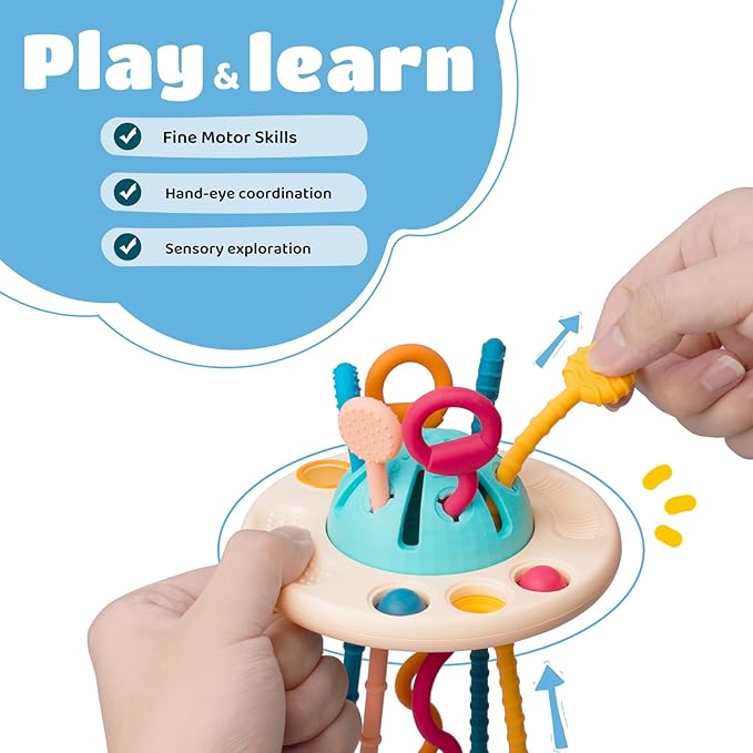 LiKee Montessori Toys for Baby 1+ Years Old, Sensory Development Toys for Toddlers 1-3 18+ Months,