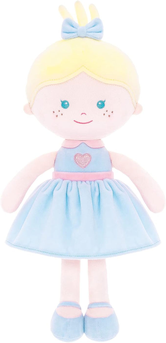 Onetoo Soft Baby Doll for Girls Plush Rag Doll Sleeping 14"