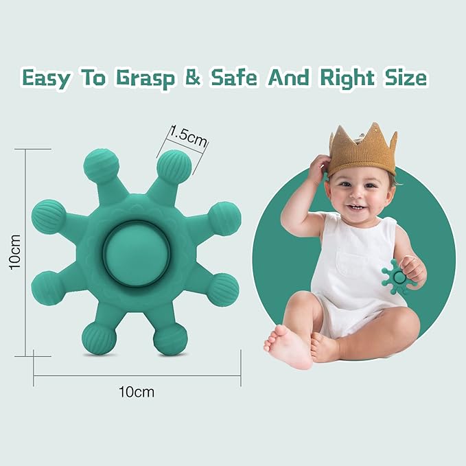 Baby Teething Toys-Food Grade Silicone,BPA Free 3+ Months,Suitable