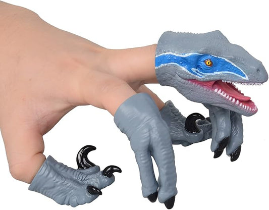 HugOutdoor New Velociraptor Dinosaur Finger Puppet Toy Cosplay Novelty Christmas