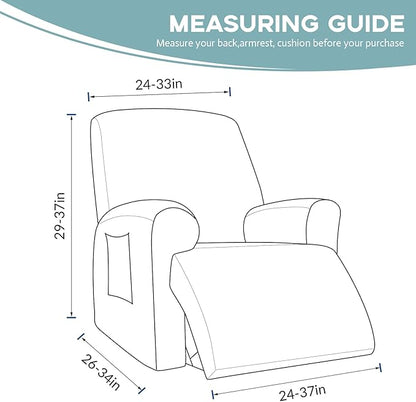 Recliner Chair Cover Lazy Boy Recliner Covers Recliner Covers for Recliner Chair 1 Piece Furniture Protector Prevent wear and pet Hair（Recliner,Light Blue）