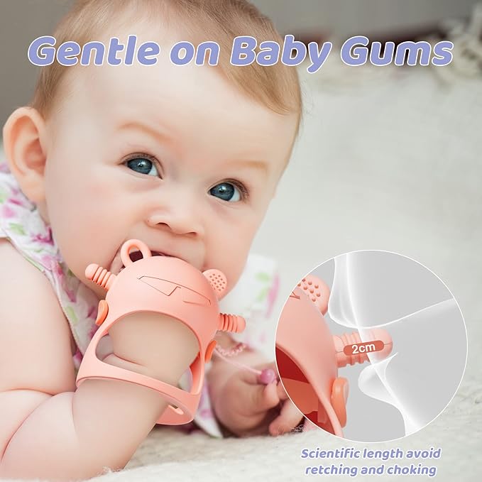 NCVI Baby Teething Toys, Teething Toys for Babies 0-6 Months 3M+ Infants,