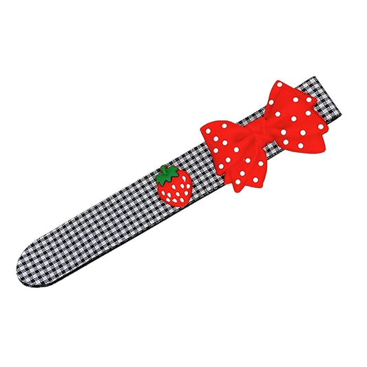 Hair Clip - Pink Bow Flower Hairpin, 1Pcs