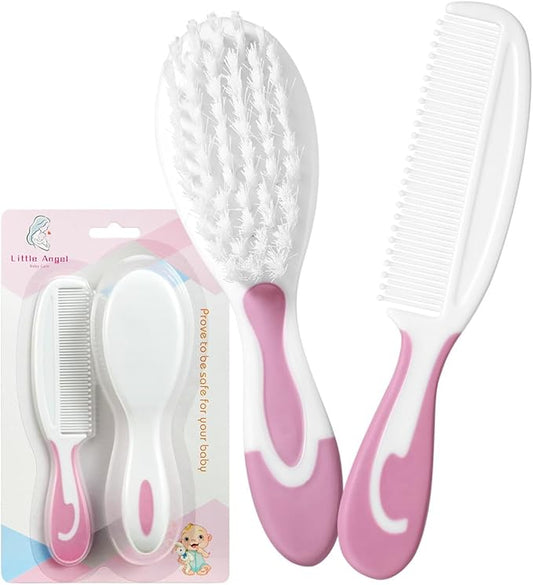 Baby Hair Brush and Comb Sets, New Born Baby Hair Brushes