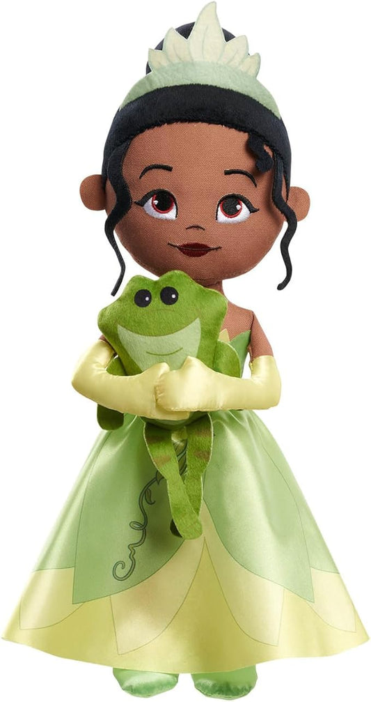 Disney Princess Lil' Friends Plush Tiana & Naveen 14.5-inch Plush Doll, Officially Licensed Kids Toys for Ages 3 Up