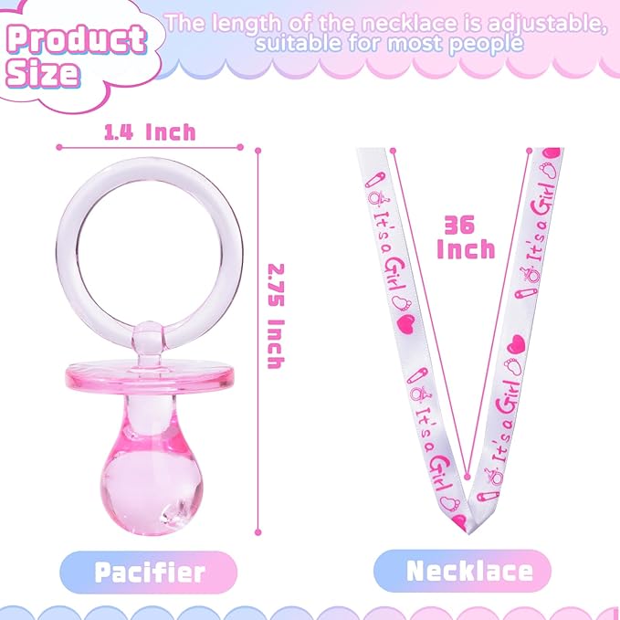 Acrylic Pacifier Necklace"