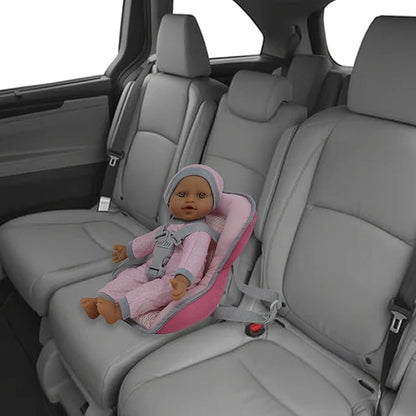 Doll Travel PlaySet - Baby Doll Car Seat Carrier Backpack 12 Inch