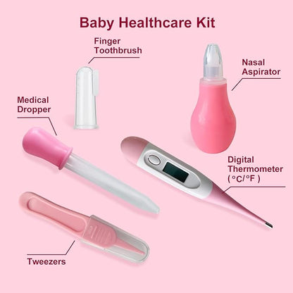 Baby Grooming Kit, 25 in 1 Baby Healthcare and Grooming Kit, Baby Electric Nail Trimmer Set Newborn Nursery Health Care Set for Newborn Infant Toddlers Boys Girls Shower Gifts (0-4 Years+)