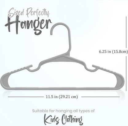 Utopia Home 60 Pack Kids Hangers - 11.5 Inch Plastic Baby Hangers for Closet - Childrens Hanger for Clothes & Infant Hanger for Closet - Ideal for Everyday Standard Use (Green)